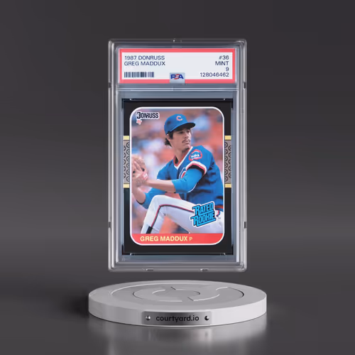 1987 Donruss #36 Greg Maddux (PSA 9 MINT)