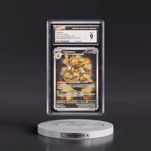 2025 Black Star Promos - Mega Evolution MEP EN #009 Alakazam - Mega Evolution Elite Trainer Box (Hol
