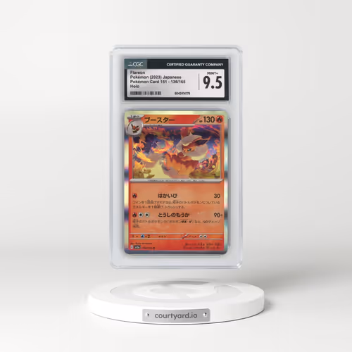 2023 Pokémon Card 151 #136/165 Flareon - Holo (CGC 9.5 MINT+)