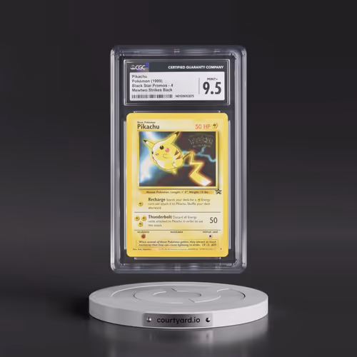 1999 Black Star Promos #4 Pikachu - Mewtwo Strikes Back (CGC 9.5 MINT+)