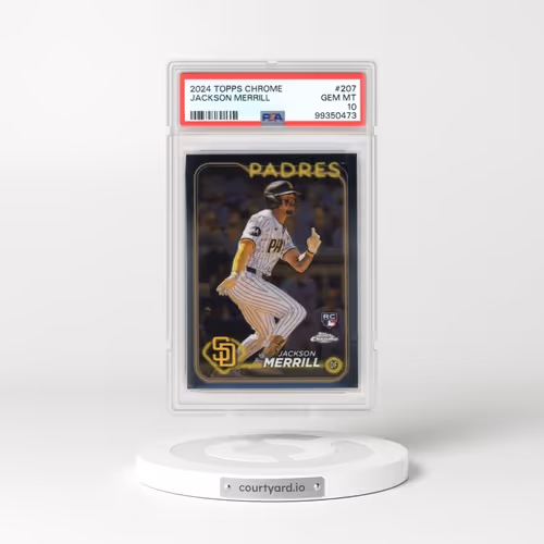 2024 Topps Chrome #207 Jackson Merrill (PSA 10 GEM MINT)