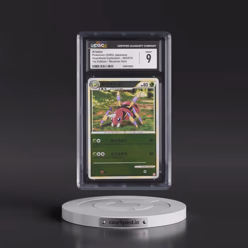 2009 HeartGold Collection - L1 (Red) #005/070 Ariados - 1st Edition Reverse Holo (CGC 9 MINT)