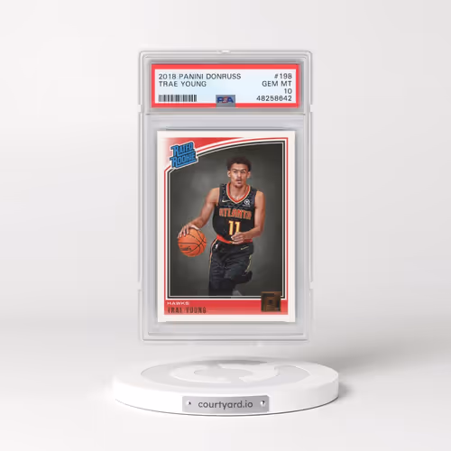 2018 Panini Donruss #198 Trae Young (PSA 10 GEM MINT)