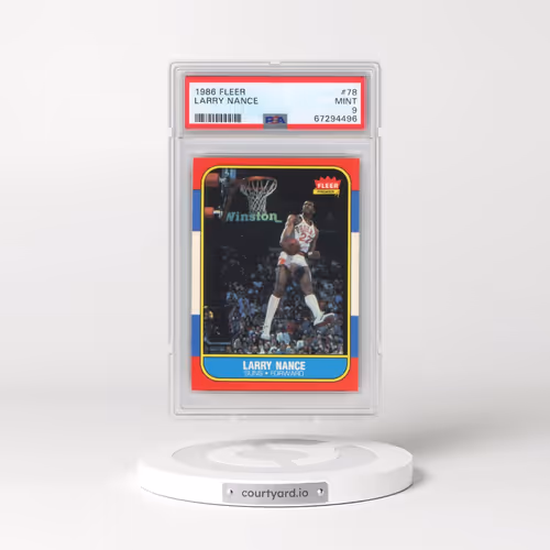1986 Fleer #78 Larry Nance (PSA 9 MINT)