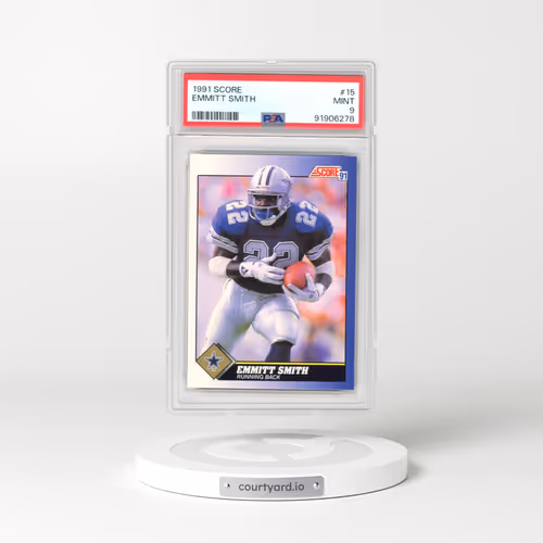 1991 Score #15 Emmitt Smith (PSA 9 MINT)