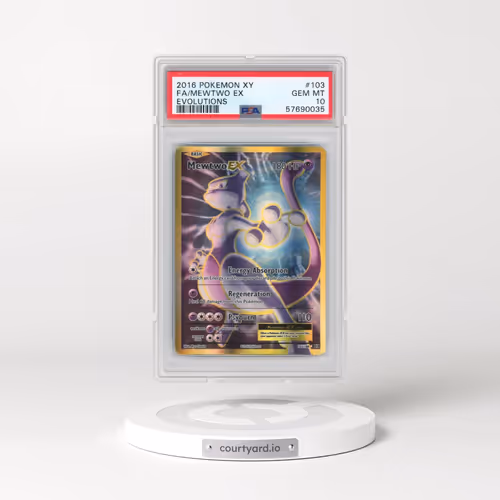 2016 Pokémon XY Evolutions #103 Mewtwo EX - Holo Full Art (PSA 10 GEM MINT)