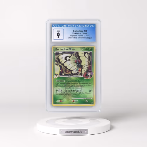 2009 Pokémon Platinum Supreme Victors #17 Butterfree FB - Holo Crosshatch-2010 Pokemon League (CGC 9