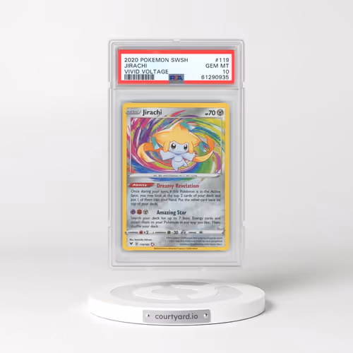 2020 Pokémon Sword & Shield Vivid Voltage #119 Jirachi (PSA 10 GEM MINT)