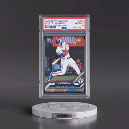 2024 Topps Now MLB Rookie Cup Team Set #RC9 Wyatt Langford (PSA 10 GEM MINT)