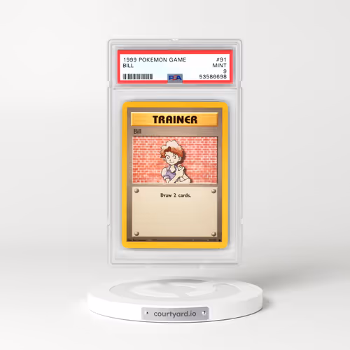 1999 Pokémon Game #91 Bill (PSA 9 MINT)