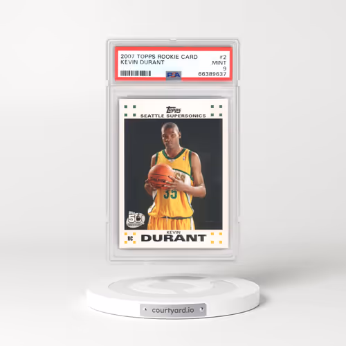 2007 Topps Rookie Card #2 Kevin Durant (PSA 9 MINT)
