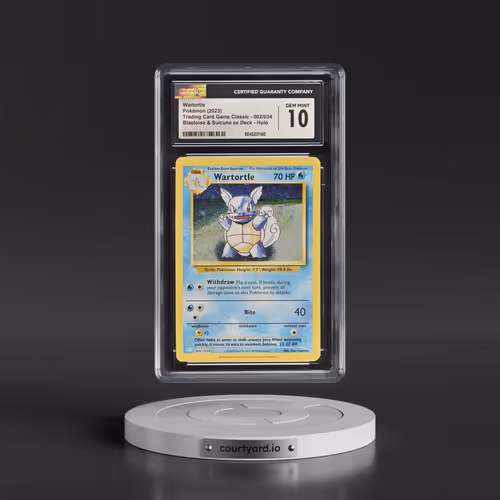 2023 Trading Card Game Classic - CLV, CLC, CLB #002/034 Wartortle - Blastoise & Suicune ex Deck - CL