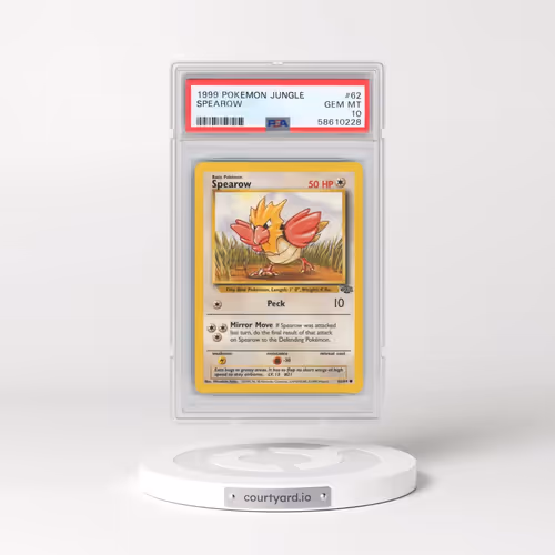 1999 Pokémon Jungle #62 Spearow (PSA 10 GEM MINT)