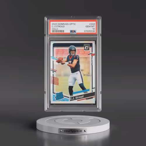 2023 Panini Donruss Optic #244 CJ Stroud - Holo (PSA 10 GEM MINT)