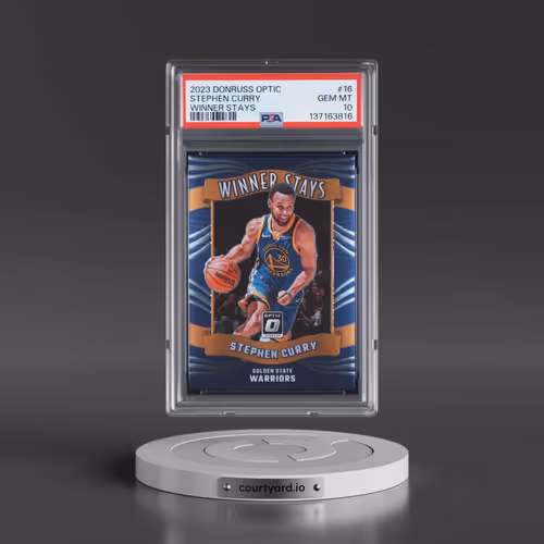 2023 Panini Donruss Optic Winner Stays #16 Stephen Curry (PSA 10 GEM MINT)