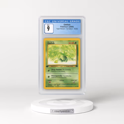2000 Team Rocket #63/82 Oddish - 1st Edition 1st Edition (CGC 9 MINT)