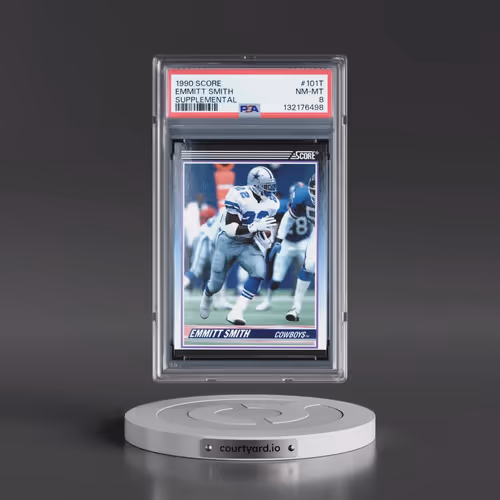 1990 Score Supplemental #101T Emmitt Smith (PSA 8 NM-MT)