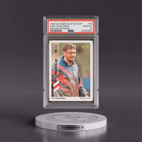 1993 Upper Deck World Cup Soccer #79 Paul Gascoigne - English/Spanish (PSA 10 GEM MINT)