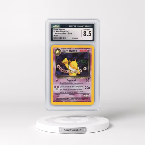 1999 Team Rocket #9/82 Dark Hypno - Holo (CGC 8.5 NM-MT+)