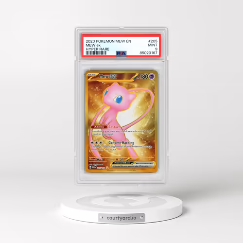 2023 Pokémon Mew EN-151 #205 Mew EX - Holo Hyper Rare (PSA 9 MINT)