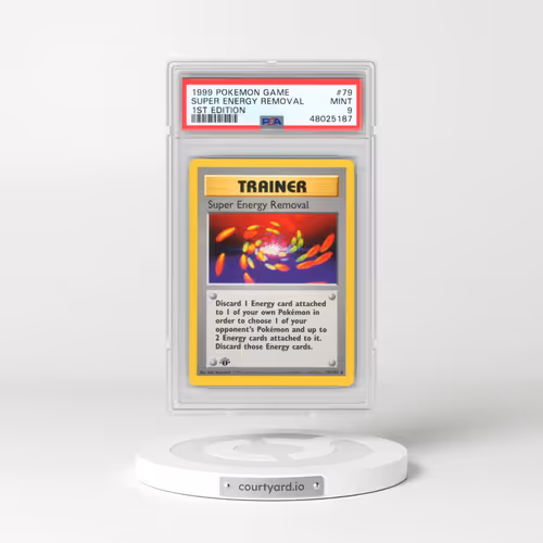 1999 Pokémon Game #79 Super Energy Removal - 1st Edition (PSA 9 MINT)