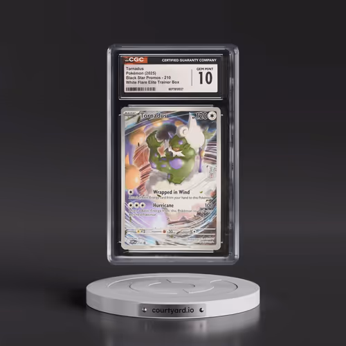 2025 Pokémon Svp EN-SV Black Star Promo #210 Tornadus - White Flare Elite Trainer Box (CGC 10 GEM MI