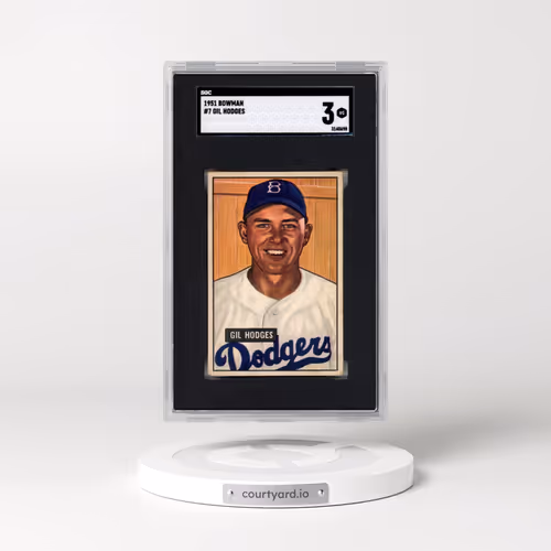 1951 Bowman #7 Gil Hodges (SGC 3 VG)