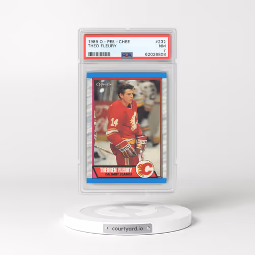1989 O-Pee-Chee #232 Theo Fleury (PSA 7 NM)