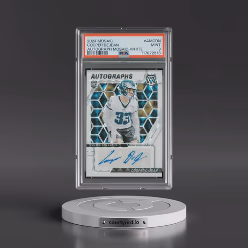 2024 Panini Mosaic Autographs Mosaic #AMCDN Cooper Dejean - White (PSA 9 MINT)