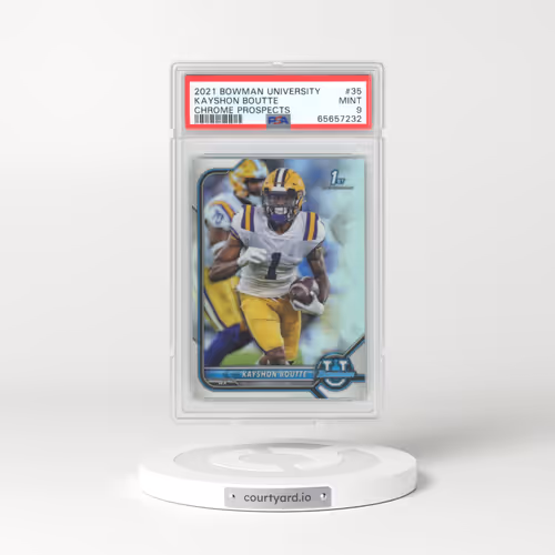2021 Bowman University Chrome Prospects #35 Kayshon Boutte (PSA 9 MINT)