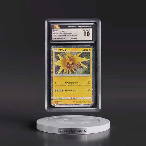 2023 Pokémon Cll-Trading Card Game Classic Charizard & HO-Oh EX Deck #012 Zapdos (CGC 10 GEM MINT)