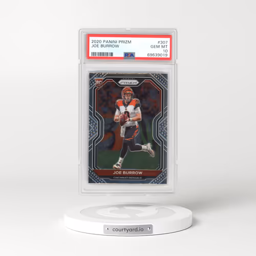 2020 Panini Prizm #307 Joe Burrow (PSA 10 GEM MINT)