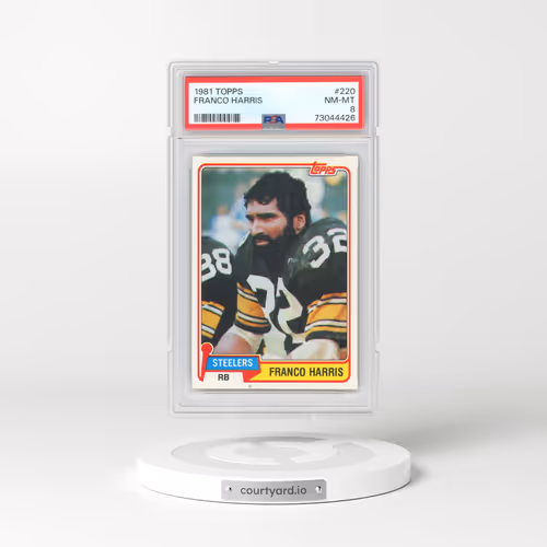 1981 Topps #220 Franco Harris (PSA 8 NM-MT)