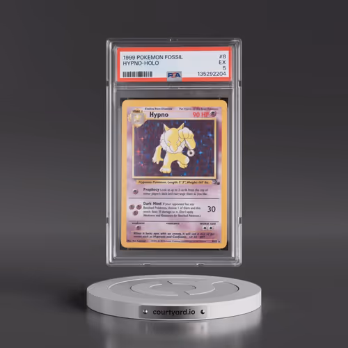 1999 Pokémon Fossil #8 Hypno - Holo (PSA 5 EX)