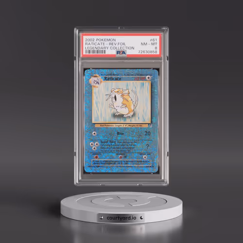 2002 Pokémon Legendary Collection #61 Raticate - Reverse Foil (PSA 8 NM-MT)