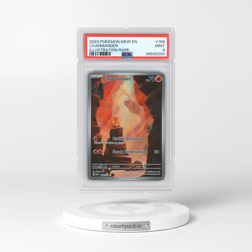2023 Pokémon Mew EN-151 #168 Charmander - Illustration Rare (PSA 9 MINT)