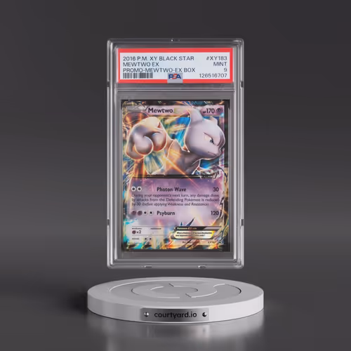 2016 Pokémon XY Black Star Promo #XY183 Mewtwo EX - Holo Mewtwo-EX Box (PSA 9 MINT)