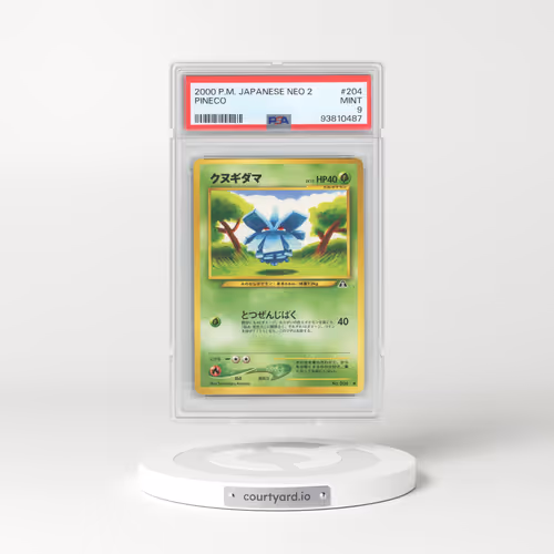 2000 Japanese Neo 2 #204 Pineco (PSA 9 MINT)