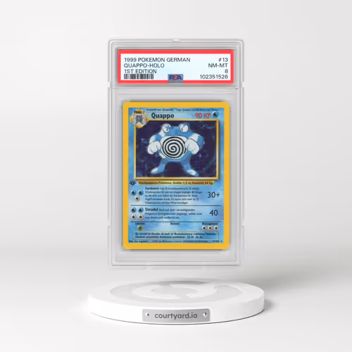 1999 Pokémon #13 Quappo - 1st Edition Holo (PSA 8 NM-MT)