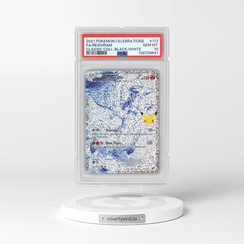2021 Pokémon Celebrations Classic Collection #113 Reshiram - Full Art (PSA 10 GEM MINT)