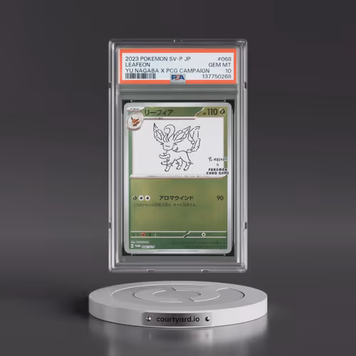 2023 Pokémon SV-P Promo #068 Leafeon - YU Nagaba X Pokemon Card Game Campaign (PSA 10 GEM MINT)