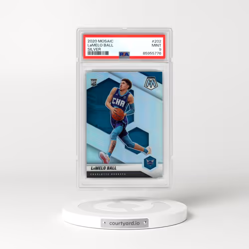 2020 Panini Mosaic #202 LaMelo Ball - Silver (PSA 9 MINT)