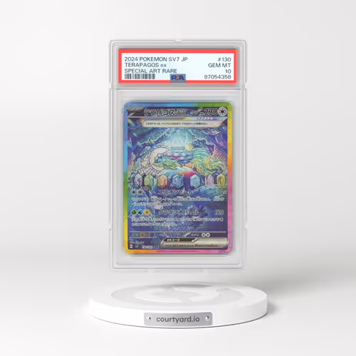 2024 Pokémon SV7-Stellar Miracle #130 Terapagos EX - Holo Special Art Rare (PSA 10 GEM MINT)