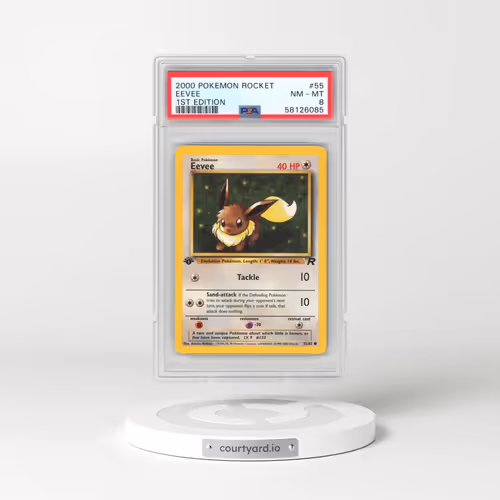 2000 Pokémon Rocket #55 Eevee - 1st Edition (PSA 8 NM-MT)