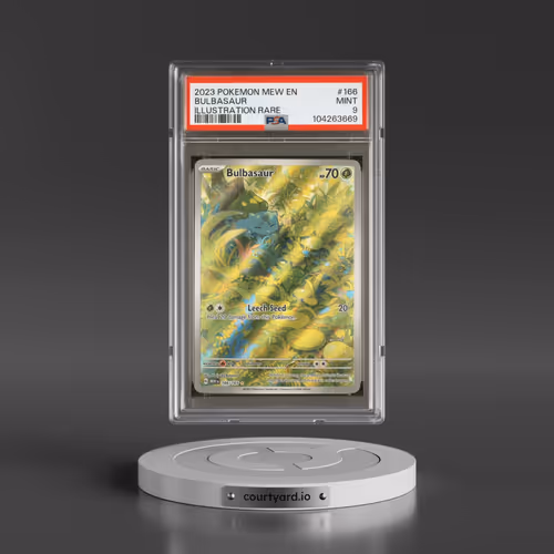 2023 Pokémon Mew EN-151 #166 Bulbasaur - Illustration Rare (PSA 9 MINT)