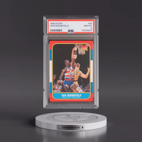 1986 Fleer #95 Dan Roundfield (PSA 8 NM-MT)