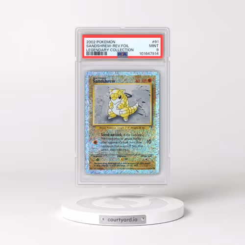 2002 Pokémon Legendary Collection #91 Sandshrew - Reverse Foil (PSA 9 MINT)