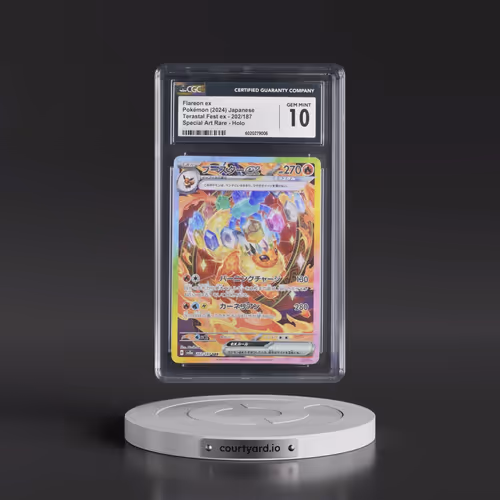 2024 Pokémon Sv8a-Terastal Fest EX #202 Flareon EX - Holo Special Art Rare (CGC 10 GEM MINT)