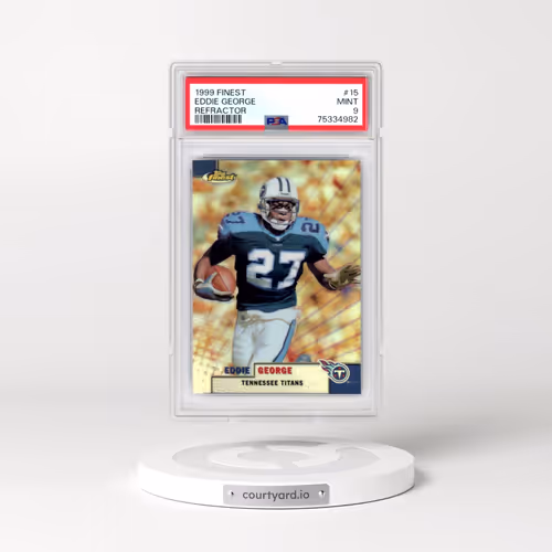 1999 Finest #15 Eddie George - Refractor (PSA 9 MINT)