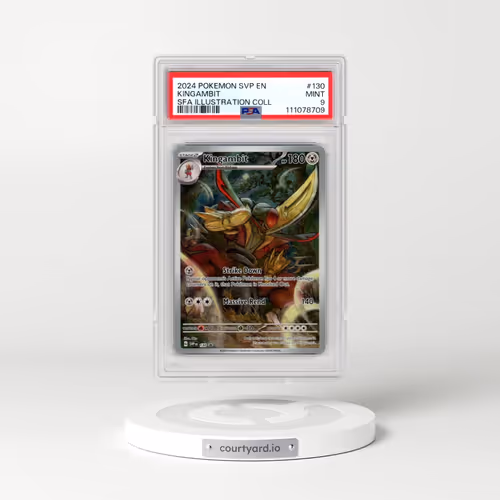 2024 Pokémon Svp EN-SV Black Star Promo #130 Kingambit - Shrouded Fable Illustration Collection (PSA 9 MINT)